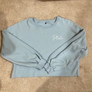 P’tula lisa crop baby blue size XL